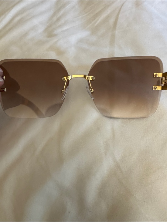 Dior copy Tortoiseshell & Gold Chain Women\'s Sunglasses